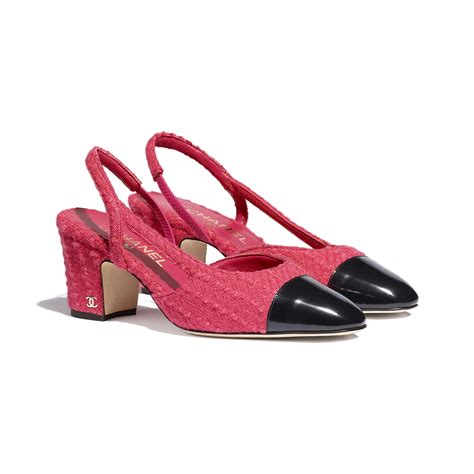 chanel pink slingback|chanel slingback heels.